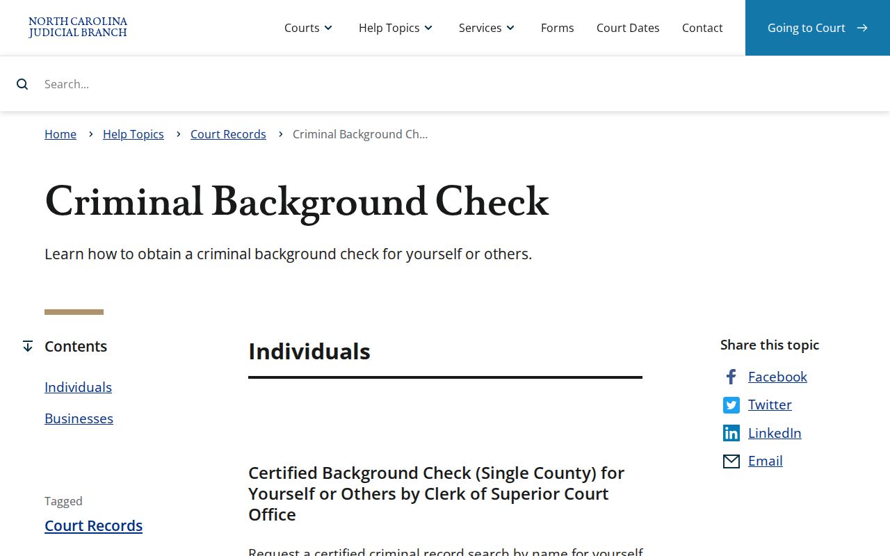Certified Pitt County criminal record search instructions